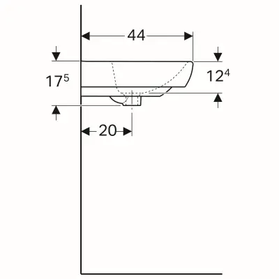 LAVABO SELNOVA SQUARE 55CM