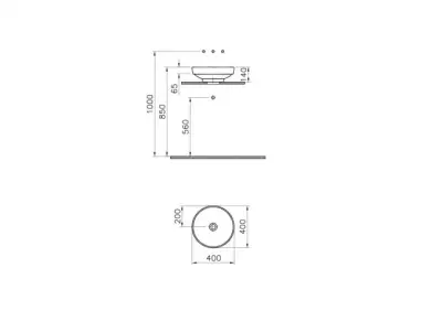 LAVABO VITRA 40 BAKAR.4334B073
