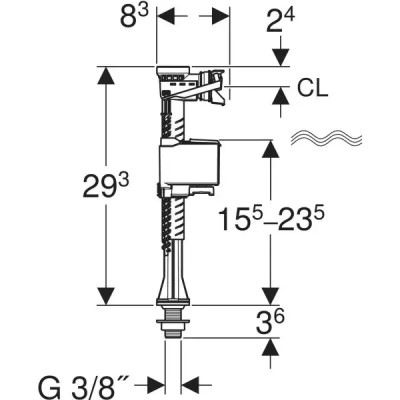 PLOVAK VERTIKA.MES.3/8 TIP 323