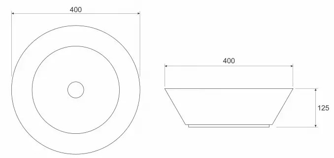 LAVABO C-15-100GM MET.400X125