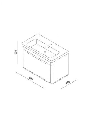 ORMARIĆ WING 80DD WHITE