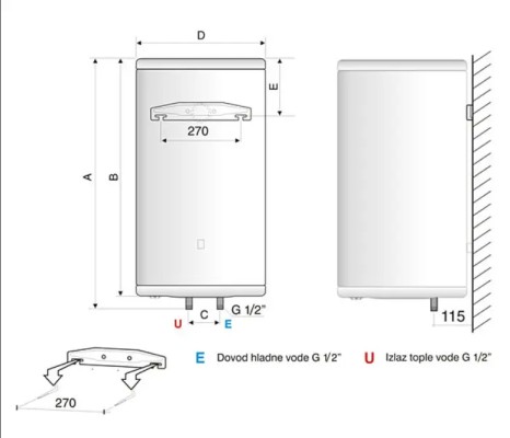 BOJLER PLATINUM 50L INOX