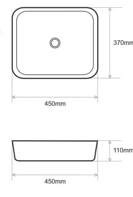 LAVABO SLIM 10 E-6450 BELI SJ.